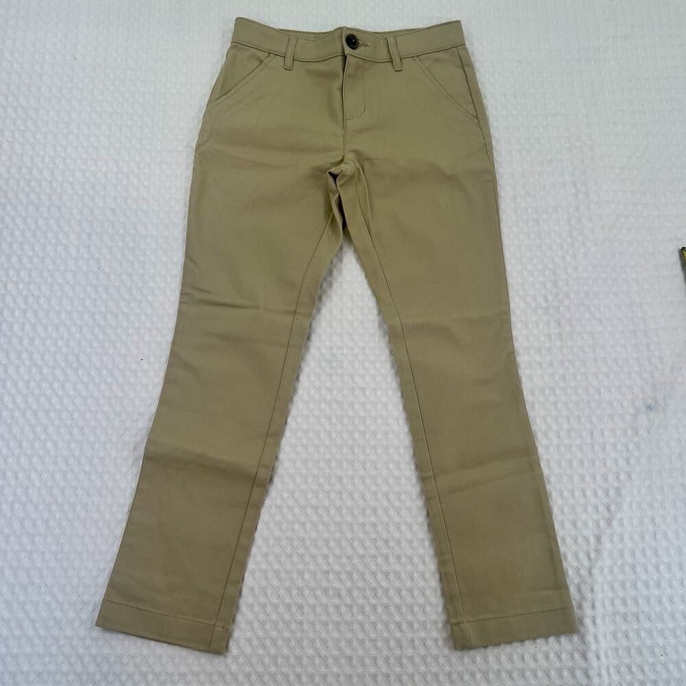 Old Navy Girls Uniform Skinny Khaki Pants Size 10 NWT Stretch Adjustable Waist